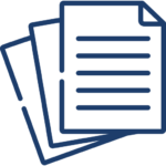 illustration icon of 3 pages of documents