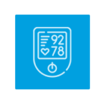 Line art of Blood Sugar Monitor Device