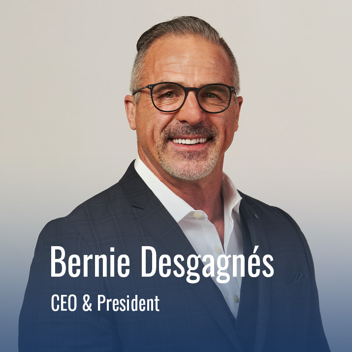 Photograph of our CEO & President, Bernie Desgagnés